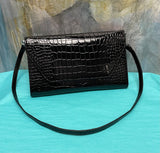 Persuasion Leather Clutch/Shoulder/Crossbody Bag in Crocco