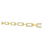 Elizabeth and Rose CZ Bold Link Bracelet