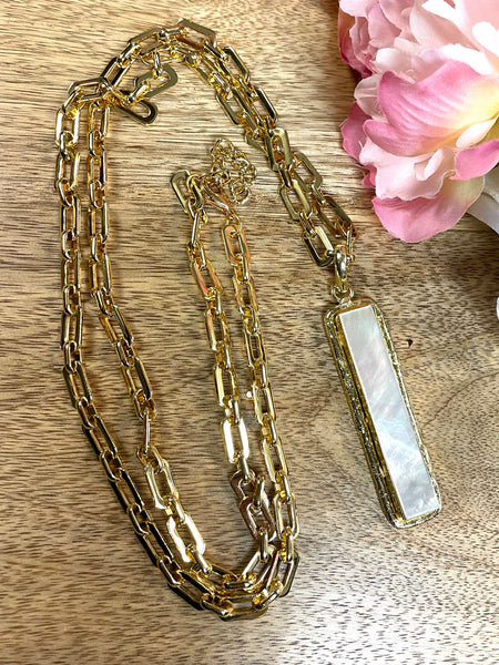 Gloria Semi-Precious Stone Long Necklace