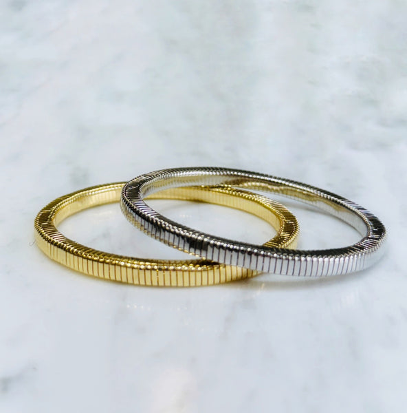 Iishii Designs Waterproof Metal Slinky Stretch Bracelet