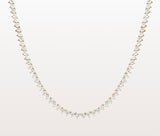 Iishii Designs 3mm CZ Three Prong Tennis Necklace