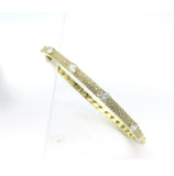 Elizabeth and Rose Luxe CZ and Pave Hinged Bangle Bracelet