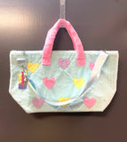 Iscream Bright Hearts Furry Weekender Bag