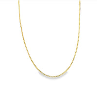 Elizabeth and Rose 18K Gold Filled Delicate Box Chain Necklace