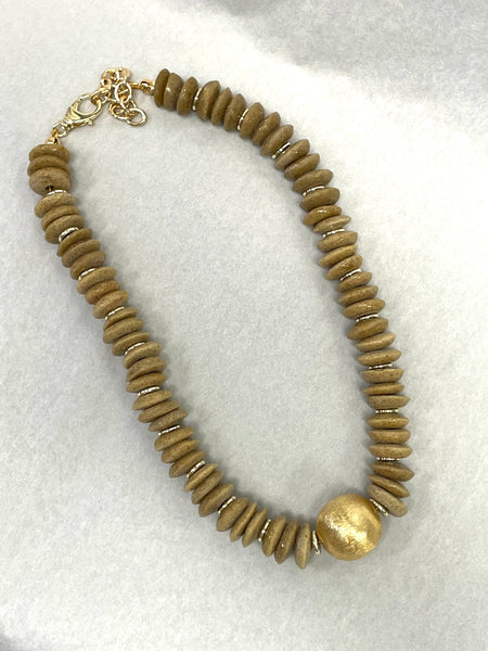Shiver + Duke Pebble Bead Necklace