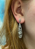 Iishii Designs Oval CZ Special Occasion Earrings