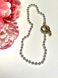 Simon Sebbag Sterling Hematite Beads with Toggle Closure Necklace