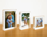 Tara Wilson White Background Square Flip Frame - Double-sided for Two 5" x 7" Pictures