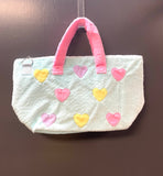 Iscream Bright Hearts Furry Weekender Bag