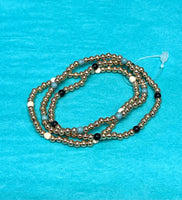 Persuasion 3 Row Stone and Bead Stretch Bracelet