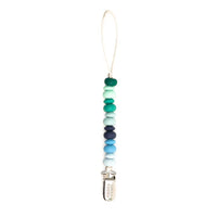 Bella Tunno Multi Beaded Pacifier Clip - Boy Multi