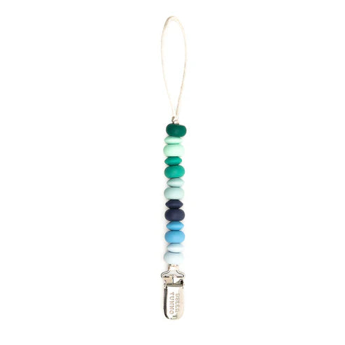 Bella Tunno Multi Beaded Pacifier Clip - Boy Multi