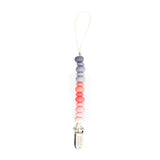 Bella Tunno Multi Beaded Pacifier Clip - Girl Multi