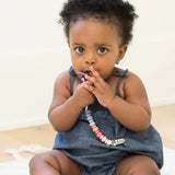 Bella Tunno Multi Beaded Pacifier Clip - Girl Multi