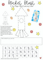 Laura Kelly Designs Game on the Go - Rocket Blast Word Game