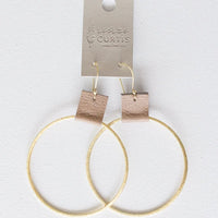 Leslie Curtis Grayson Earring in Gold Taupe
