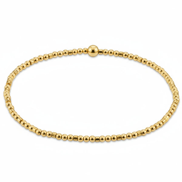 Enewton Hope Sincerity Pattern 2mm Bead Bracelet - Gold Luster