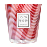 Voluspa Crushed Candy Cane 3 wick hearth Candle