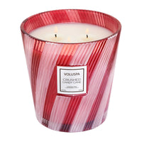 Voluspa Crushed Candy Cane 3 wick hearth Candle