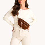 Hammitt Charles Medium in Chocolate Diamond Suede