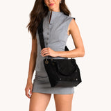 Hammitt Daniel Medium in Noir Diamond Suede