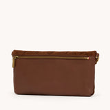 Hammitt Invitation Clutch in Chocolate Diamond Suede