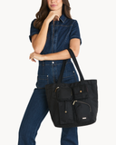 Josie Tote in Black Nylon Cargo