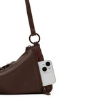Hammitt Kyle in Belted Espresso with Gunmetal