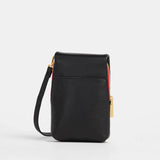 Hammitt VIP Mobile Crossbody Handbag in Black Red Zip