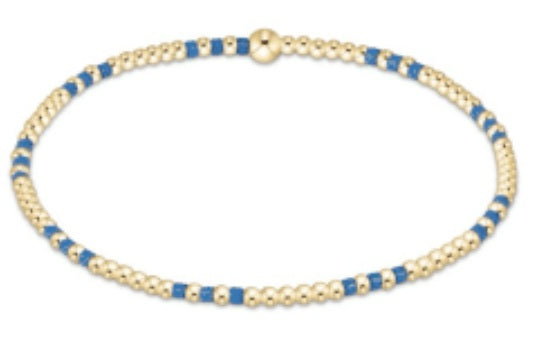 Enewton Hope Joy Pattern 2mm Bead Bracelet - Blue
