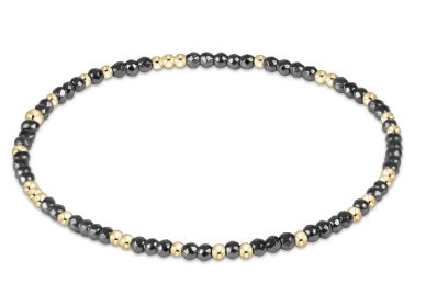 Enewton Hope Unwritten Faceted Hematite 2mm Bead Bracelet