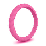 Casual Carats Silicone Roping Stackable Band