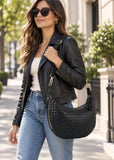 Haute Shore Rowe Sling Bag Woven in Jet