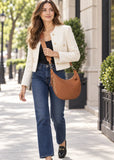 Haute Shore Rowe Sling Bag Woven in Cognac