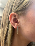 Elizabeth and Rose 18K Gold Filled Linier CZ Drop Earring