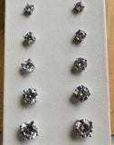 Iishii Designs Sterling Silver CZ Stud Earrings