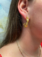 Iishii Designs Gold Filled Textured Twist Hoop Earring
