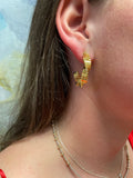 Iishii Designs Gold Filled Textured Twist Hoop Earring