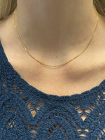 Elizabeth and Rose 18K Gold Filled Delicate Box Chain Necklace