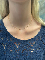 Elizabeth and Rose 18K Gold Filled 4mm Bead and Box Chain Necklace