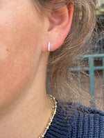 Unmined Lab-Grown Diamonds - Gladiator Hoop Earrings Gold