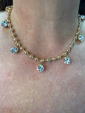 Yochi Sienna Bead and Crystal Statement Necklace