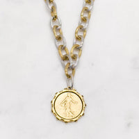 Idlewild Everyday Adeline French Medal Necklace