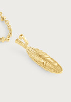 Anabel Aram Feather Small Pendant Necklace