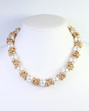 Caroline Hill Arleen Pearl and Gold Accent Necklace