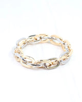 Caroline Hill Josie Two-Tone Link Stretch Bracelet