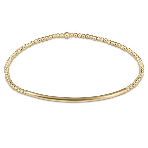Enewton Egirl Classic Gold 2mm Bead Bliss Bar Bracelet