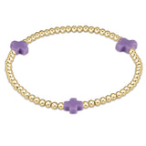 Enewton Egirl Signature Cross Bracelet with 3mm Gold Bead