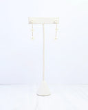 Caroline Hill Benedict THree Pearl Drop Earring