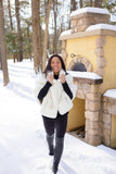 Pretty Rugged Wedding White Collins Caplet